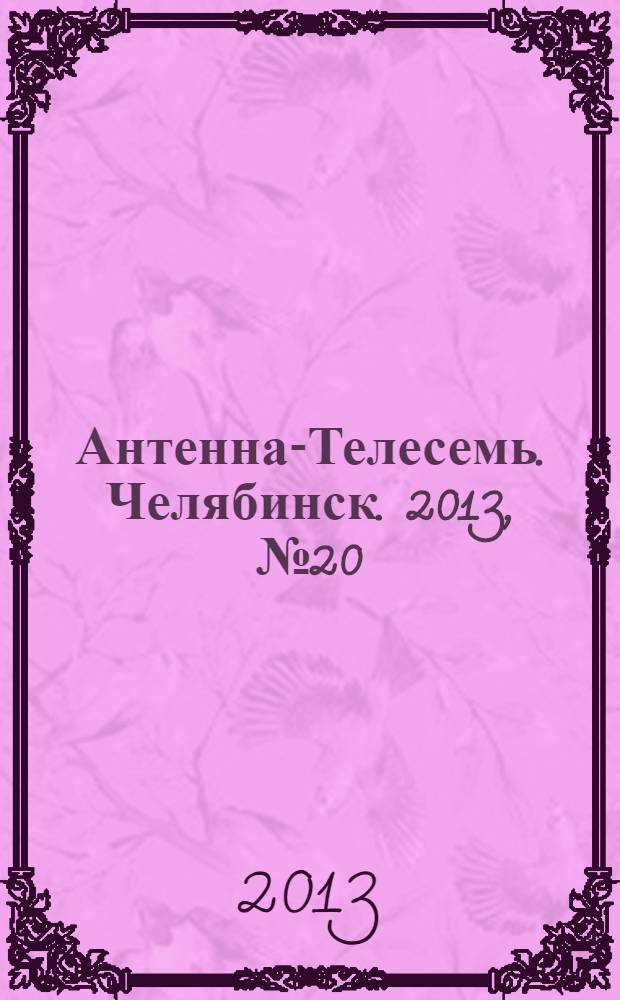 Антенна-Телесемь. Челябинск. 2013, № 20 (580)
