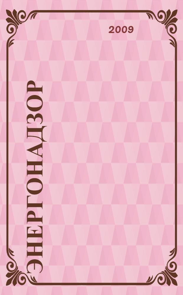 Энергонадзор : Центр, Юг, Северо-Запад, Дальний Восток, Сибирь, Урал, Приволжье журнал ежемесячное издание. 2009, № 4 (7)