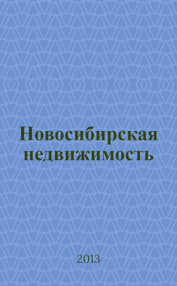 Новосибирская недвижимость : nn-baza.ru. 2013, № 19 (69)