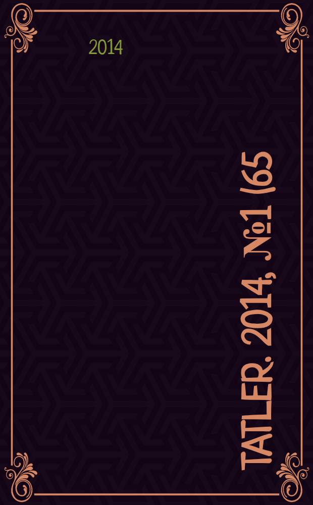 Tatler. 2014, № 1 (65)