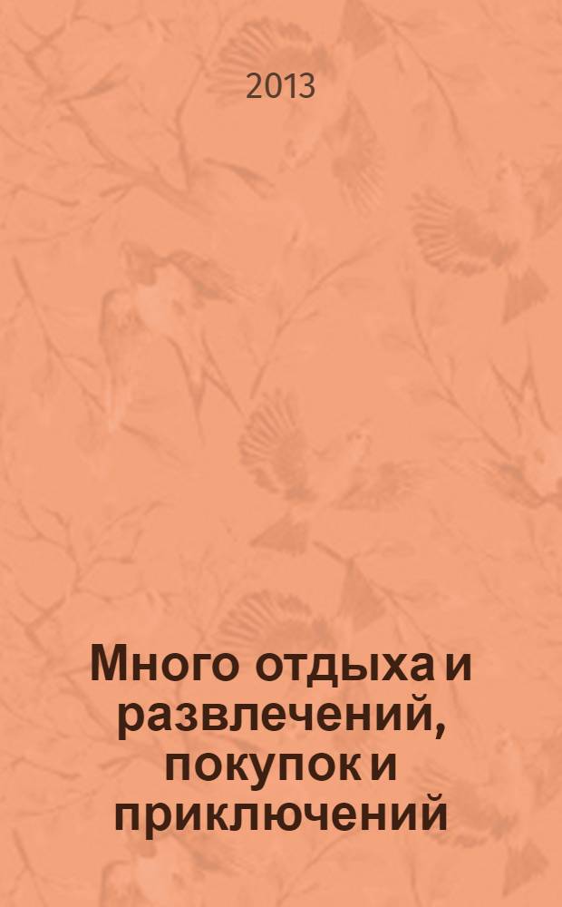 Много отдыха и развлечений, покупок и приключений : рекламно-информационный журнал. 2013, № 13 (100)