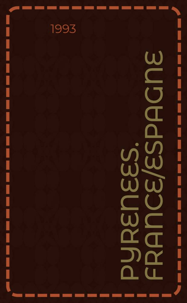 Pyrenees. France/Espagne : Carte generale touristique
