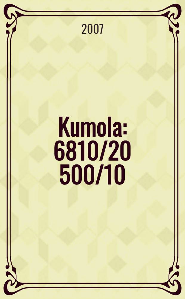 Kumola : 6810/20 500/10