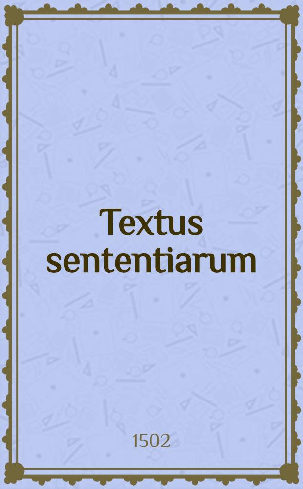 Textus sententiarum