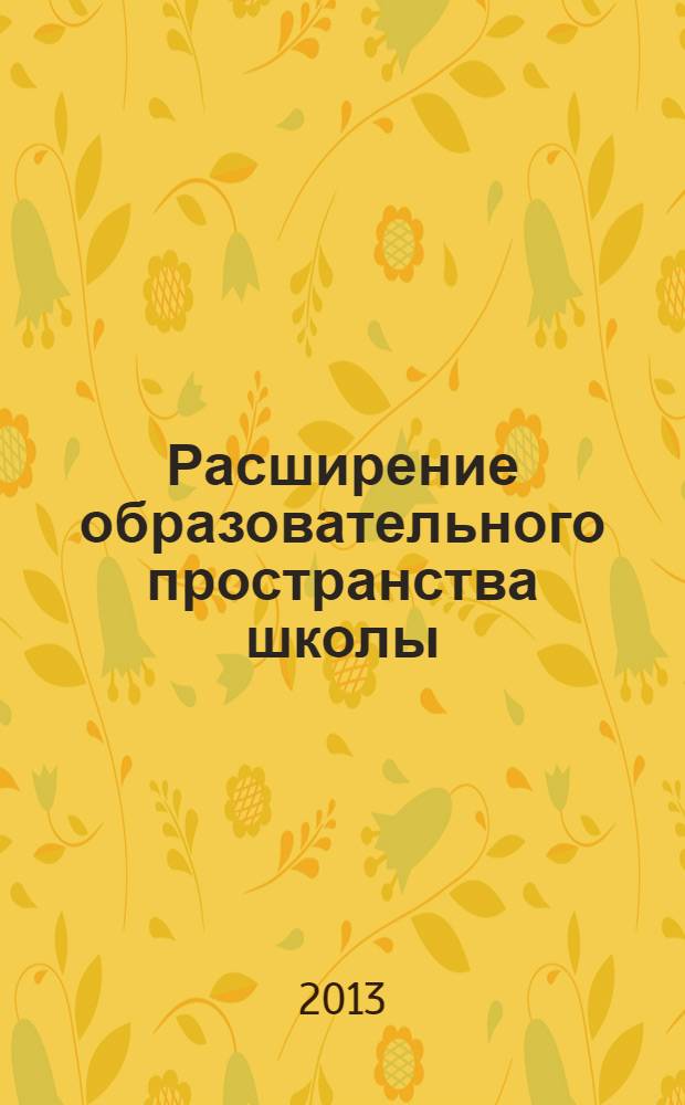 Расширение образовательного пространства школы : методические материалы