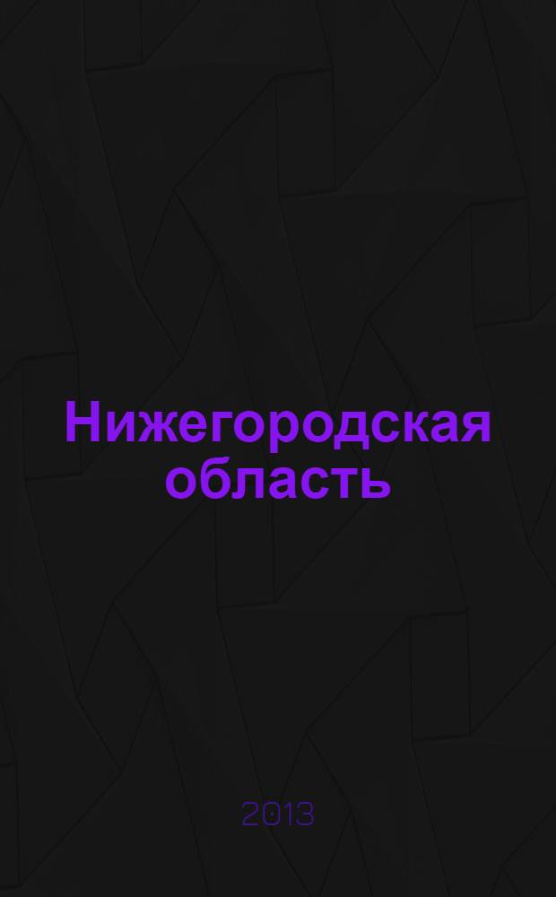 Нижегородская область : статистический ежегодник статистический сборник