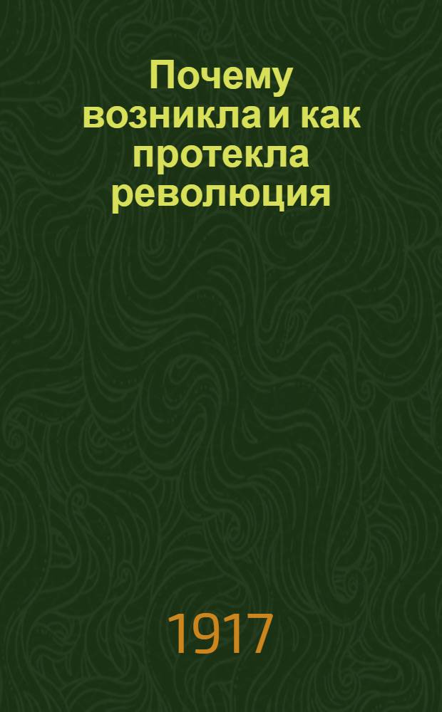 Почему возникла и как протекла революция