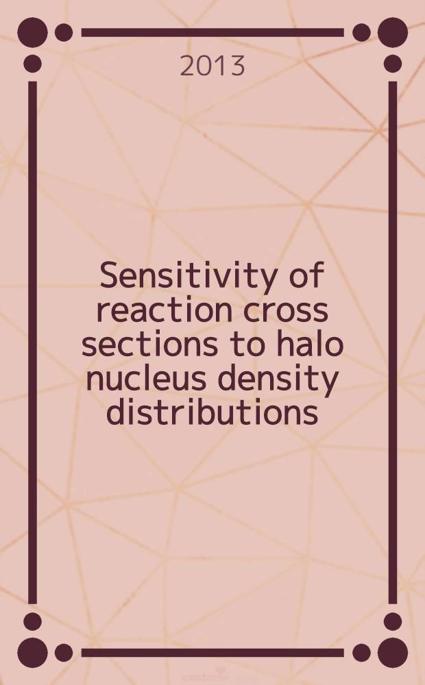 Sensitivity of reaction cross sections to halo nucleus density distributions