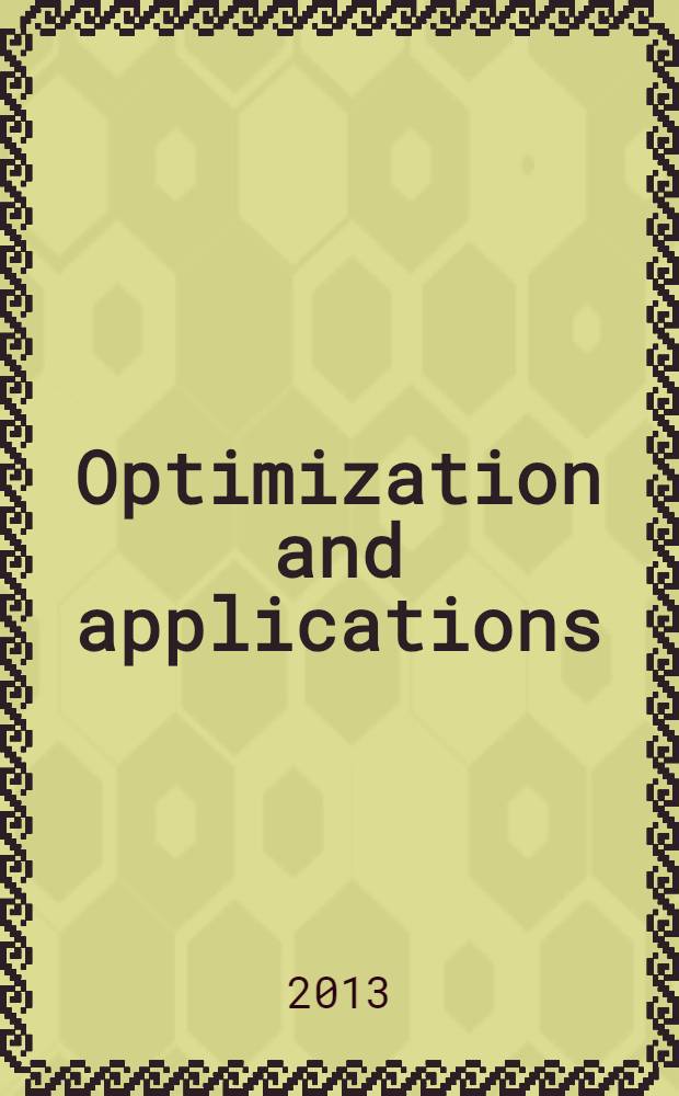 Optimization and applications (OPTIMA-2013) : abstracts