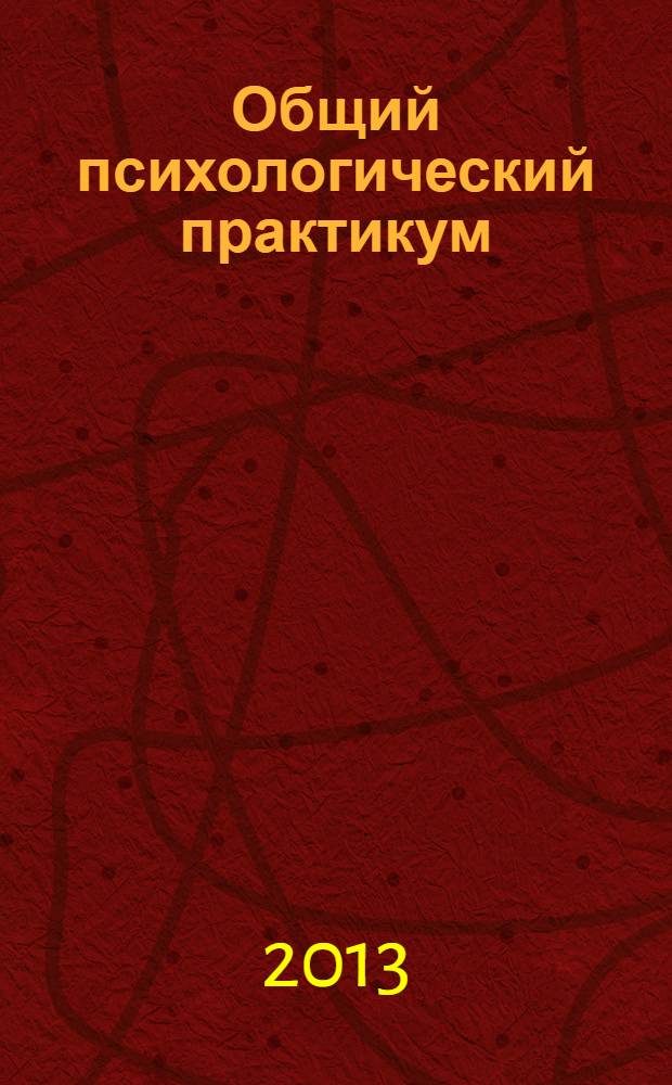 Общий психологический практикум : учебное электронное пособие на 1 CD