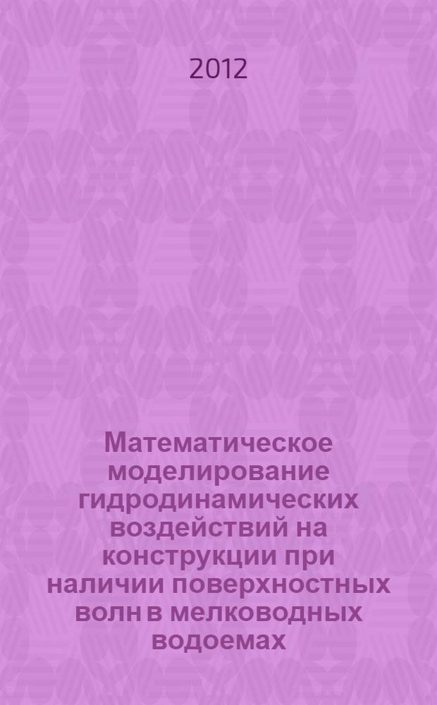 Математическое моделирование гидродинамических воздействий на конструкции при наличии поверхностных волн в мелководных водоемах : автореф. дис. на соиск. уч. степ. к. ф.-м. н. : специальность 05.13.18 <Математическое моделирование, численные методы и комплексы программ>