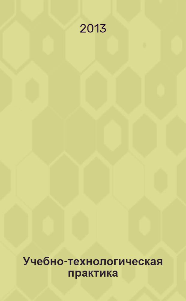 Учебно-технологическая практика : методические разработки для студентов 4 курса дневного отделения естественнонаучного факультета, обучающихся по специальности "050502 - Технология и предпринимательство"