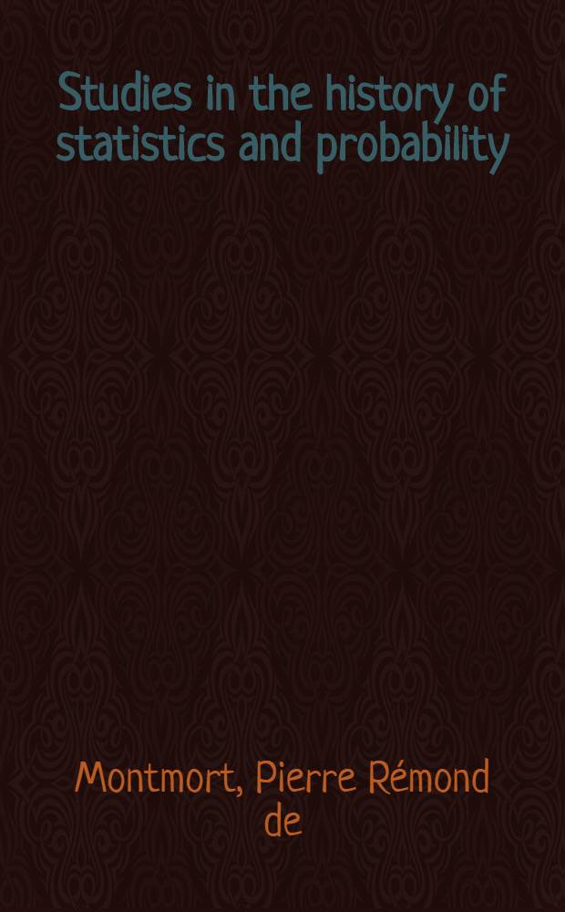 Studies in the history of statistics and probability : collected translations. Vol. 4