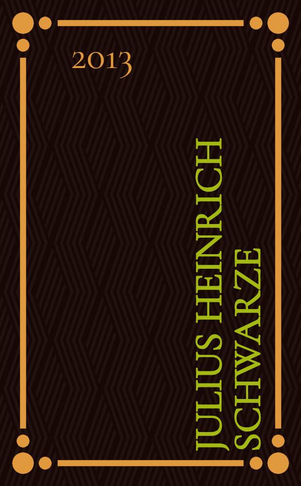 Julius Heinrich Schwarze (1706-1775) : sächsischer Architekt und Baubeamter am Ende der Augusteischen Epoche Dissertation. Bd. 3 : Anhang 2 bis 6. Werkkatalog. Ausgewählte Dokumente. Verzeichnis der benutzten ungedruckten Quellen. Verzeichnis verlorener Akten des Sächsischen Hauptstaatsarchivs Dresden. Verzeichnis der benutzten gedruckten Quellen und Sekundärliteratur