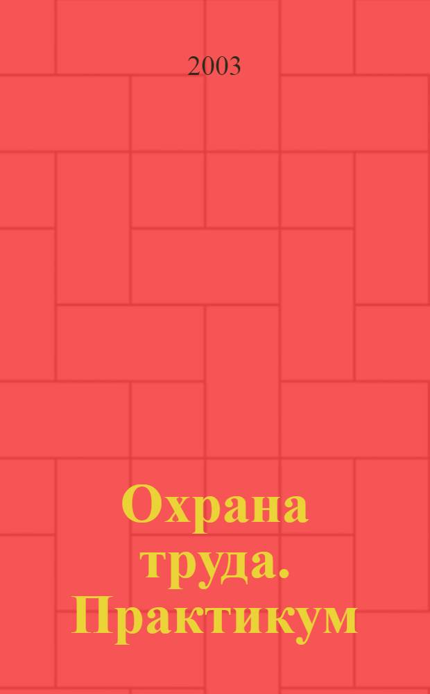 Охрана труда. Практикум : Анализ. несчаст. случаев на пр-ве Лекторий по прогр. обучения Прил. к журн. "Охрана труда и социальное страхование". 2003, 4