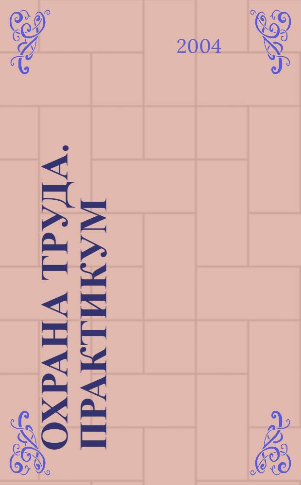 Охрана труда. Практикум : Анализ. несчаст. случаев на пр-ве Лекторий по прогр. обучения Прил. к журн. "Охрана труда и социальное страхование". 2004, № 5