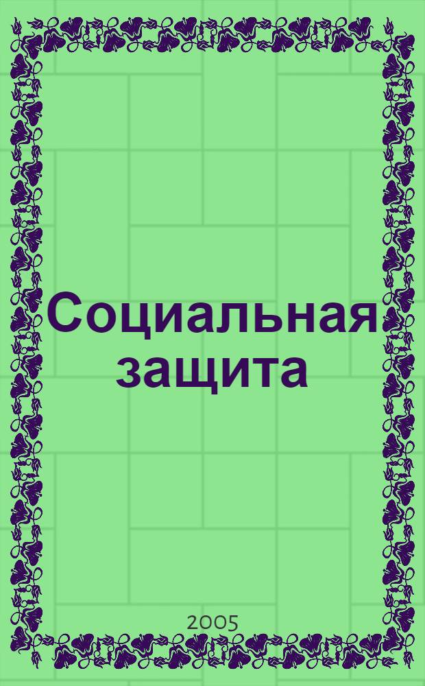 Социальная защита : Массовый ежемес. обществ.-полит. журн. 2005, № 10 (163)