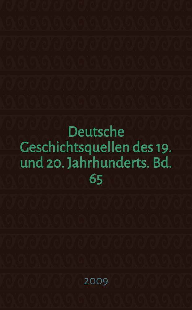 Deutsche Geschichtsquellen des 19. und 20. Jahrhunderts. Bd. 65 : Gustav Mayer