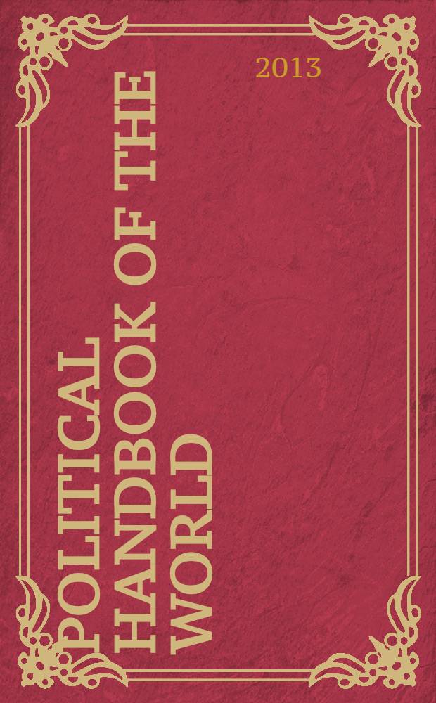 Political handbook of the world : Parliaments , parties and press ..