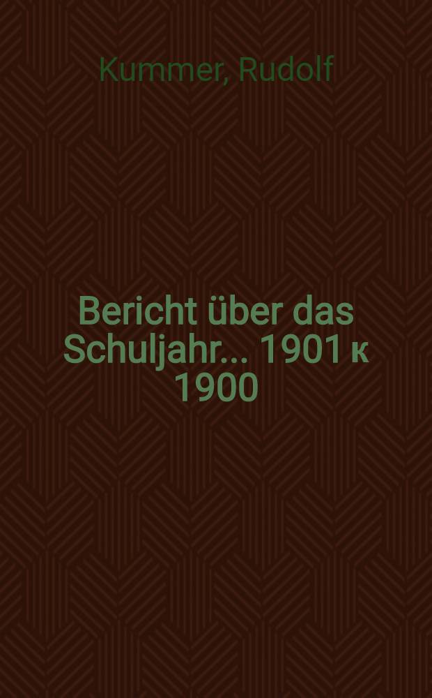 Bericht über das Schuljahr... 1901 к 1900/1901, Beil. : Das Klima von Hamburg in den Jahren 1876-1899 = Климат Гамбурга