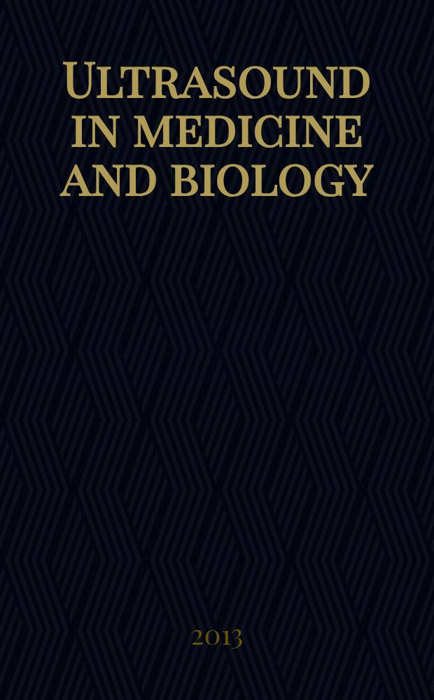 Ultrasound in medicine and biology : Offic. journal of the World federation for ultrasound in medicine and biology. Vol. 39, № 10
