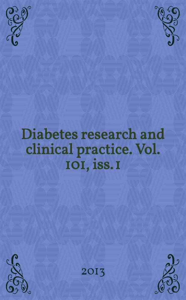 Diabetes research and clinical practice. Vol. 101, iss. 1