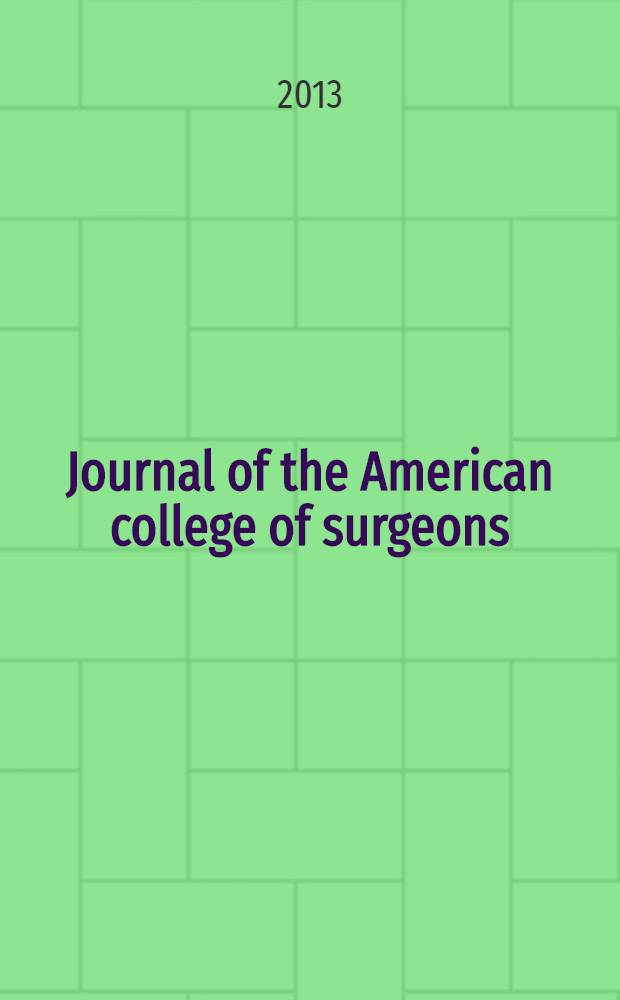 Journal of the American college of surgeons : Formerly Surgery, gynecology & obstetrics. Vol. 217, № 2