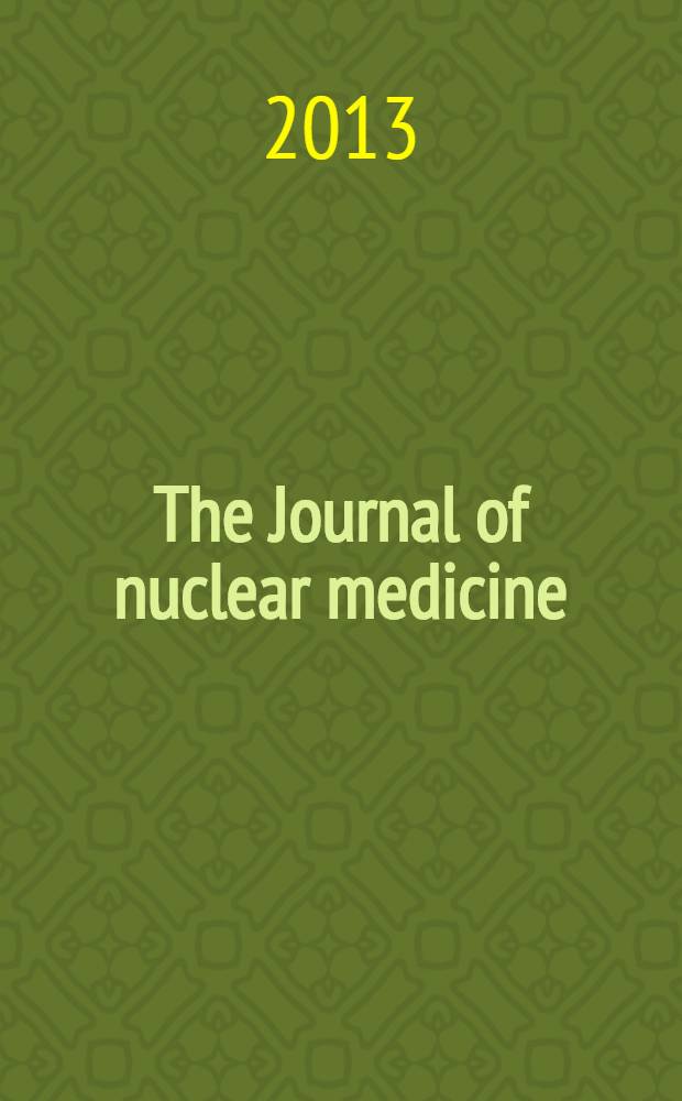The Journal of nuclear medicine : The Official publ. of the Society of nuclear medicine. Vol. 54, № 8