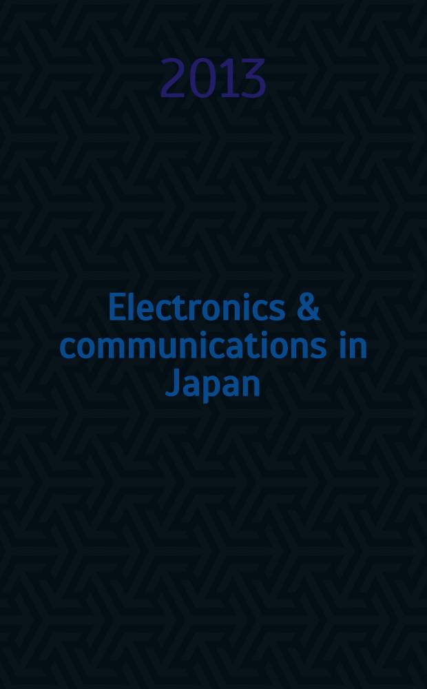 Electronics & communications in Japan : A transl. of Denshi Tsushin Gakkai Ronbunshi (Transactions of the Inst. of electronics a. communication engineers of Japan). Vol. 96, № 5