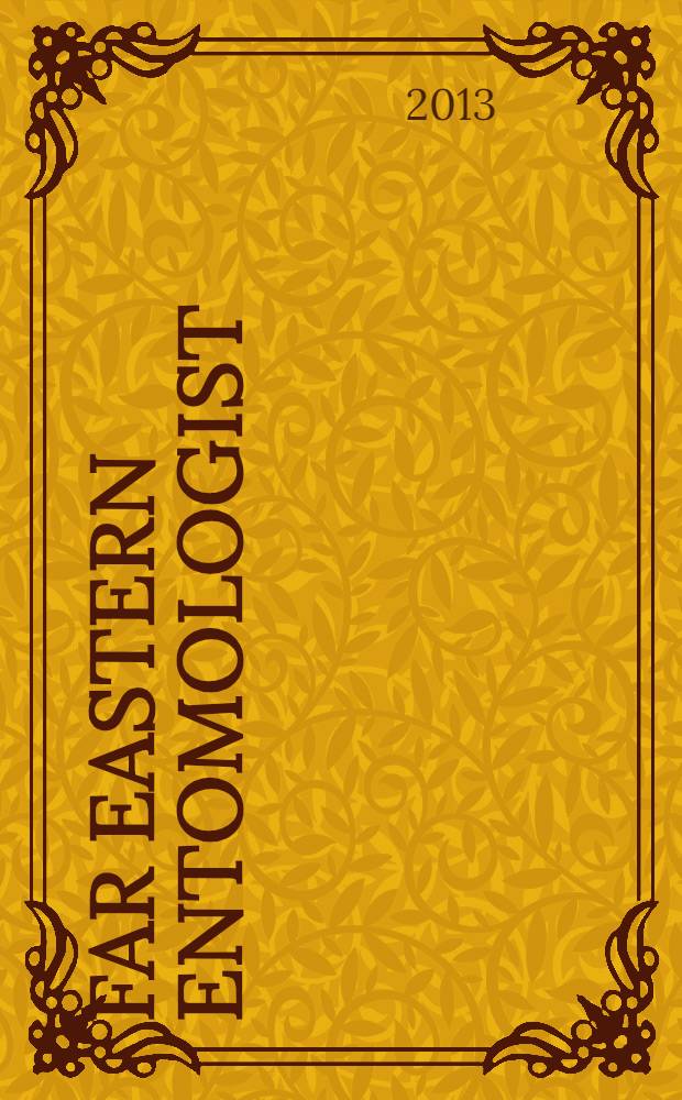 Far Eastern entomologist : J. publ. by Far East branch of the Russ. entomological soc. a. Lab. of entomology Inst. of biology a. pedology. № 263 : To the synonymy of Angaracris Barabensis (Pallas, 1773) (Orthoptera, Acrididae) with clarifying the peculiarities of its feeding and distribution