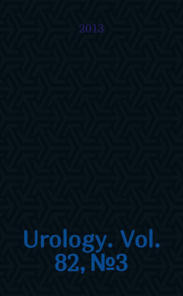 Urology. Vol. 82, № 3