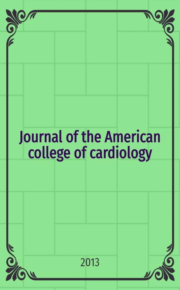 Journal of the American college of cardiology : JACC. Vol. 61, № 21