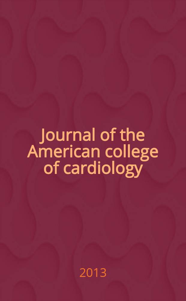 Journal of the American college of cardiology : JACC. Vol. 62, № 13