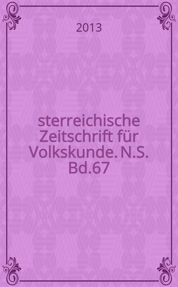 Österreichische Zeitschrift für Volkskunde. N.S. Bd.67(116), Указатель