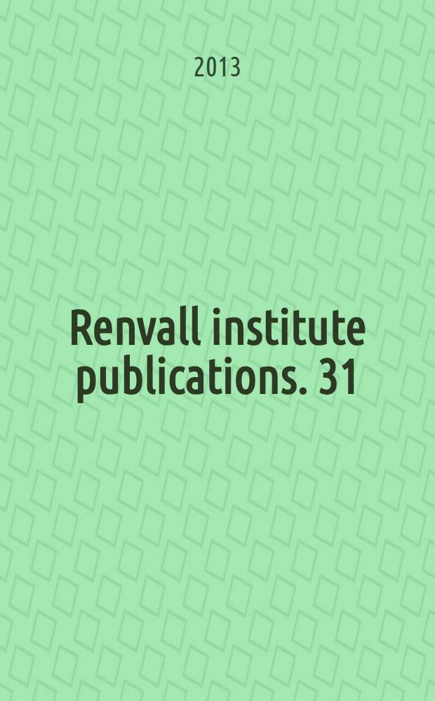 Renvall institute publications. 31 : Зимняя война 1939-1940 гг.