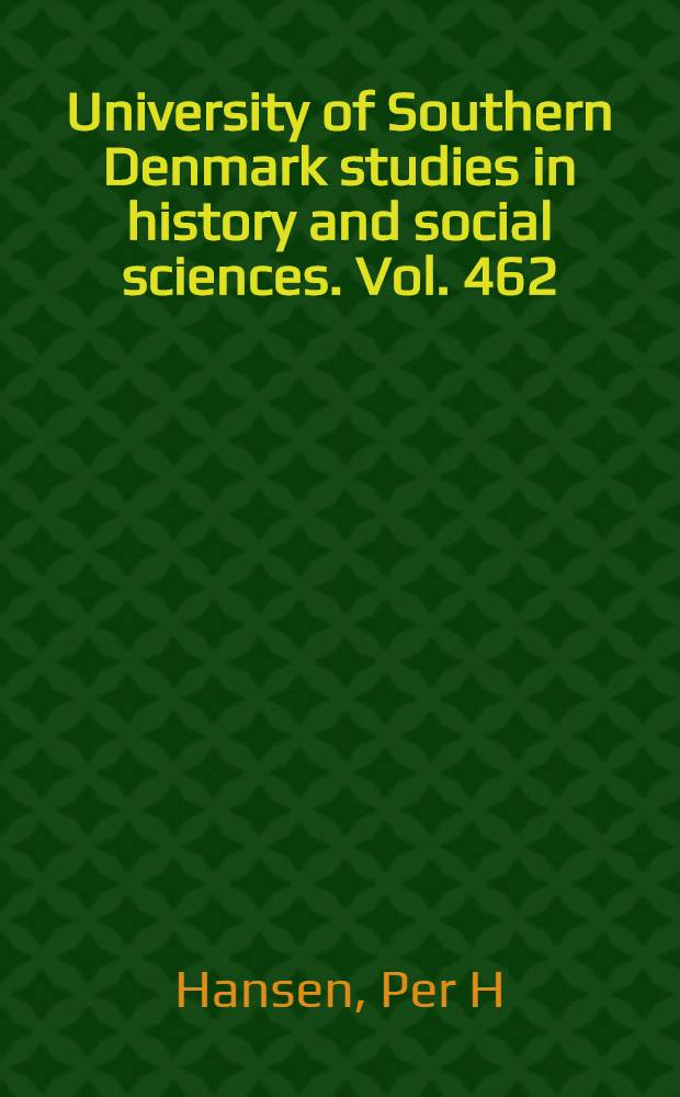 University of Southern Denmark studies in history and social sciences. Vol. 462 : Vi kan, når vi skal = Мы можем, если мы должны