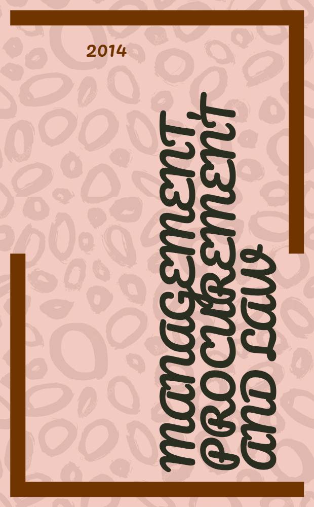 Management, procurement and law : proceedings of the Institution of civil engineers. Vol. 167, iss. 1