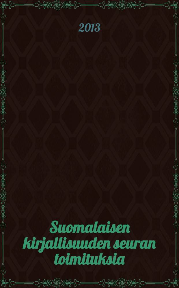 Suomalaisen kirjallisuuden seuran toimituksia : Tuoksuville vuorille = Запах гор. Женская поэзия, модернизм.