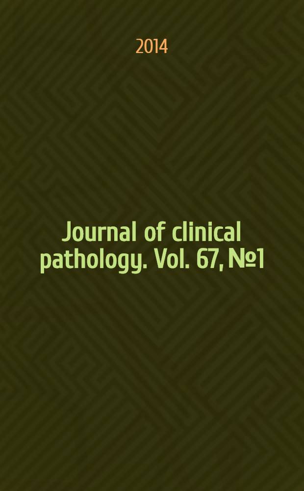 Journal of clinical pathology. Vol. 67, № 1