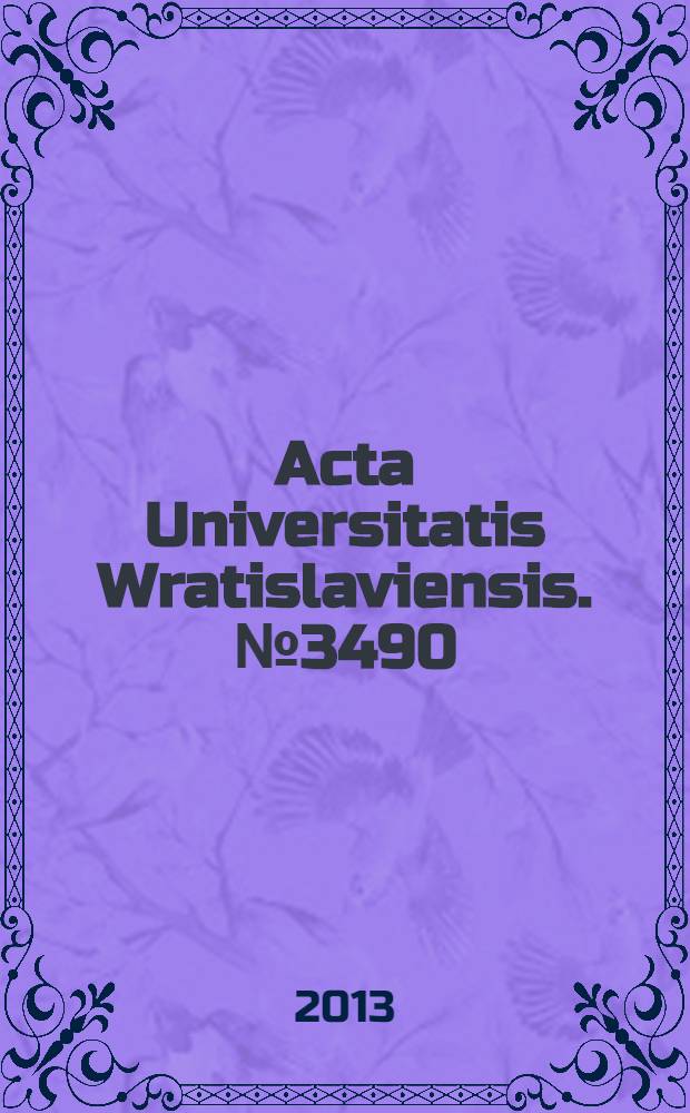 Acta Universitatis Wratislaviensis. № 3490 : Dziennikarze mediów lokalnych w Polsce = Журналист местных СМИ в Польше