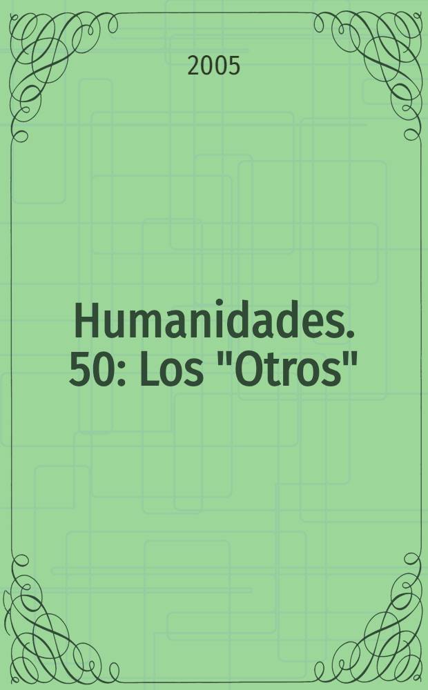 Humanidades. 50 : Los "Otros" = "Другое" этническая принадлежность и «раса» в современном испанского кино