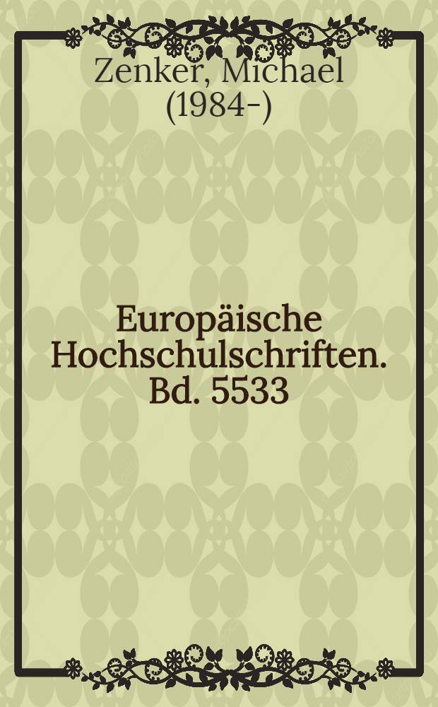 Europ&auml;ische Hochschulschriften. Bd. 5533 : Gemeinschaftsweite Immaterialg&uuml;terrechte und nationales Lauterkeitsrecht = Устремление общества, законы о нематериальных ценностях и народный закон о гласности
