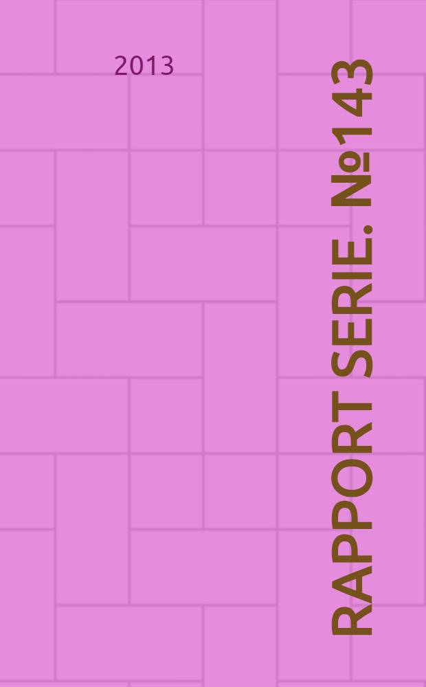 Rapport serie. № 143 : Circumpolar ringed seal (Pusa hispida) monitoring = Мониторинг приполярной кольчатой нерпы