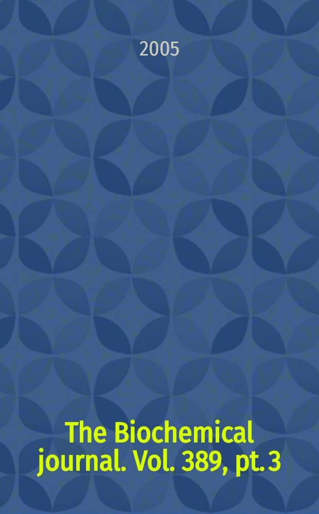 The Biochemical journal. Vol. 389, pt. 3