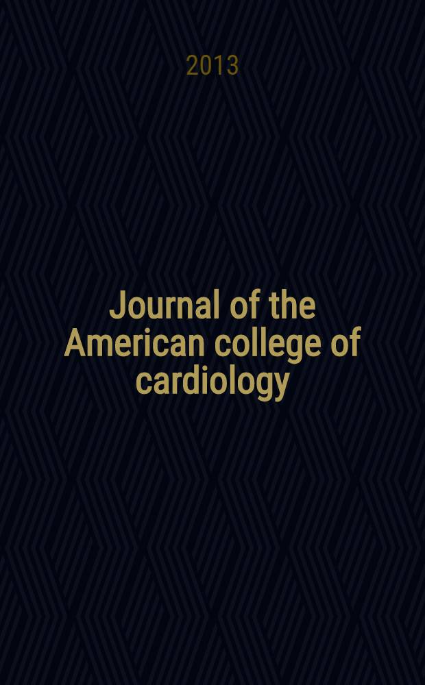 Journal of the American college of cardiology : JACC. Vol. 62, № 16