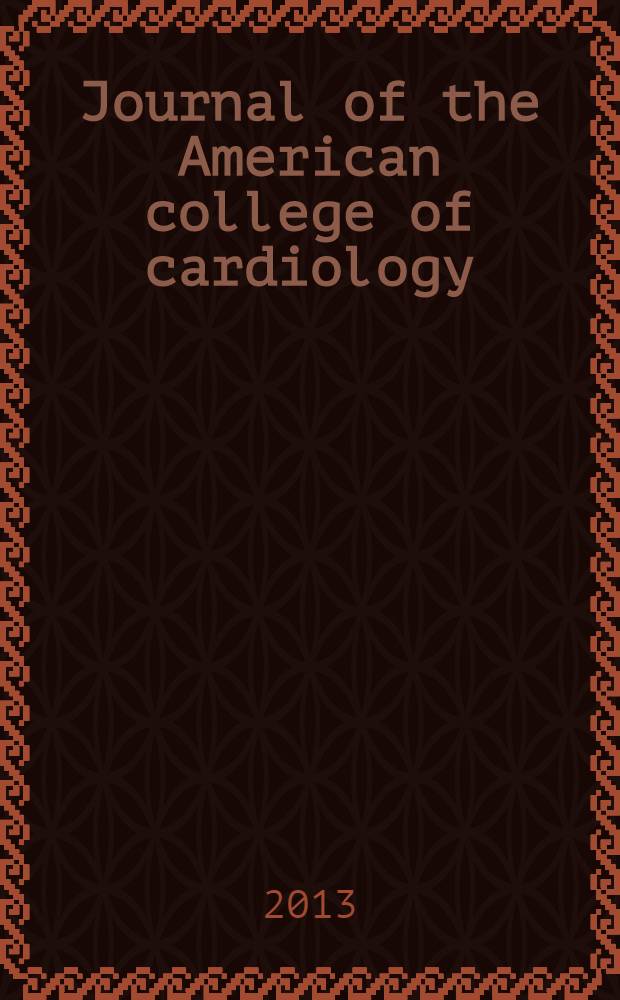 Journal of the American college of cardiology : JACC. Vol. 62, № 22