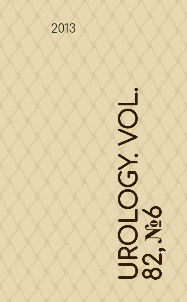 Urology. Vol. 82, № 6