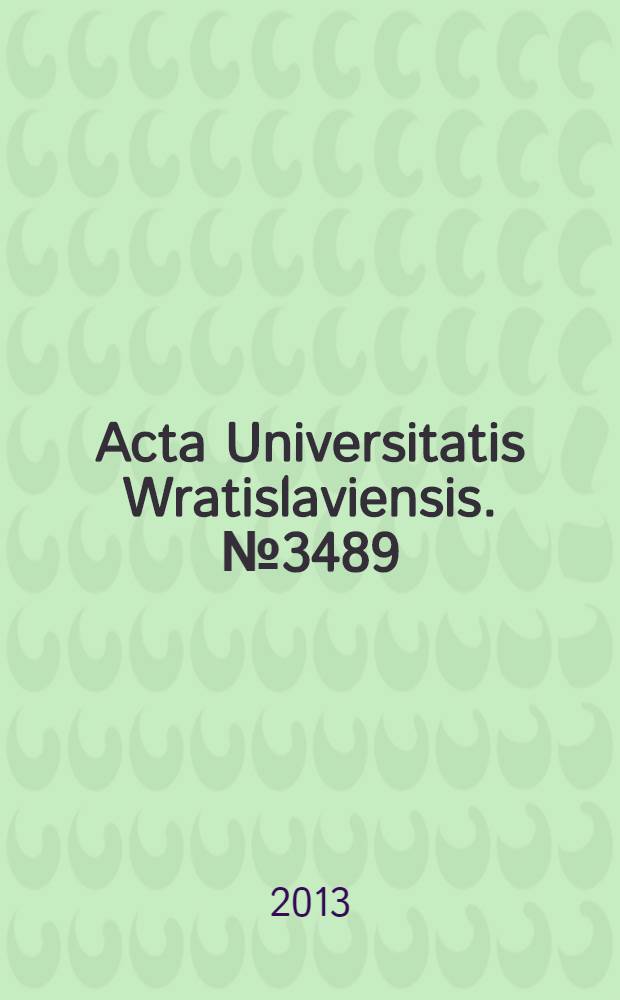 Acta Universitatis Wratislaviensis. № 3489 : Telewizja publiczna w Hiszpanii = Общественное телевидение в Испании