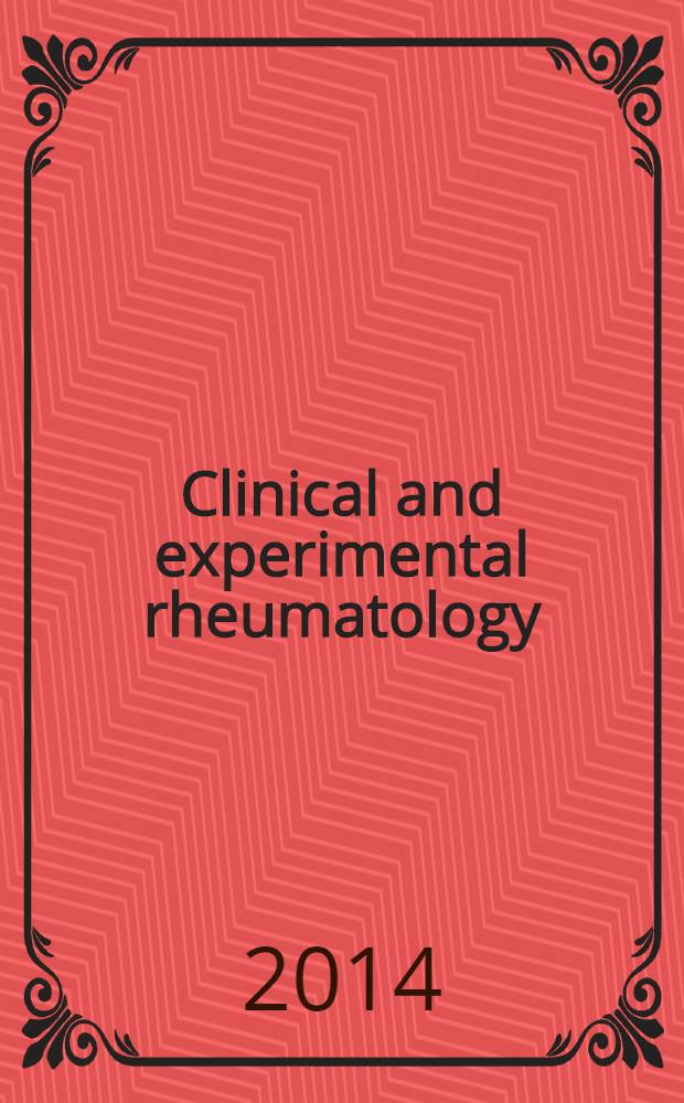 Clinical and experimental rheumatology : An Intern. j. of rheumatic a. connective tissue diseases. 2013 к vol. 31, № 4, suppl. 78 : Possible discontinuation of therapies in inflammatory rheumatic diseases = Возможное прекращение терапией воспалительных ревматических болезней.