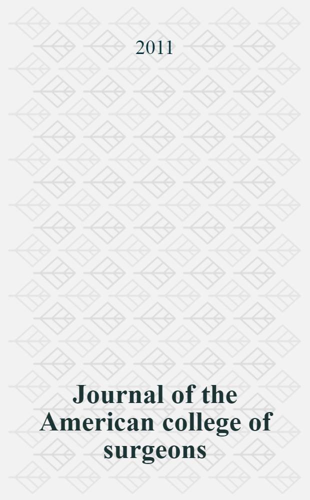 Journal of the American college of surgeons : Formerly Surgery, gynecology & obstetrics. Vol. 213, № 5